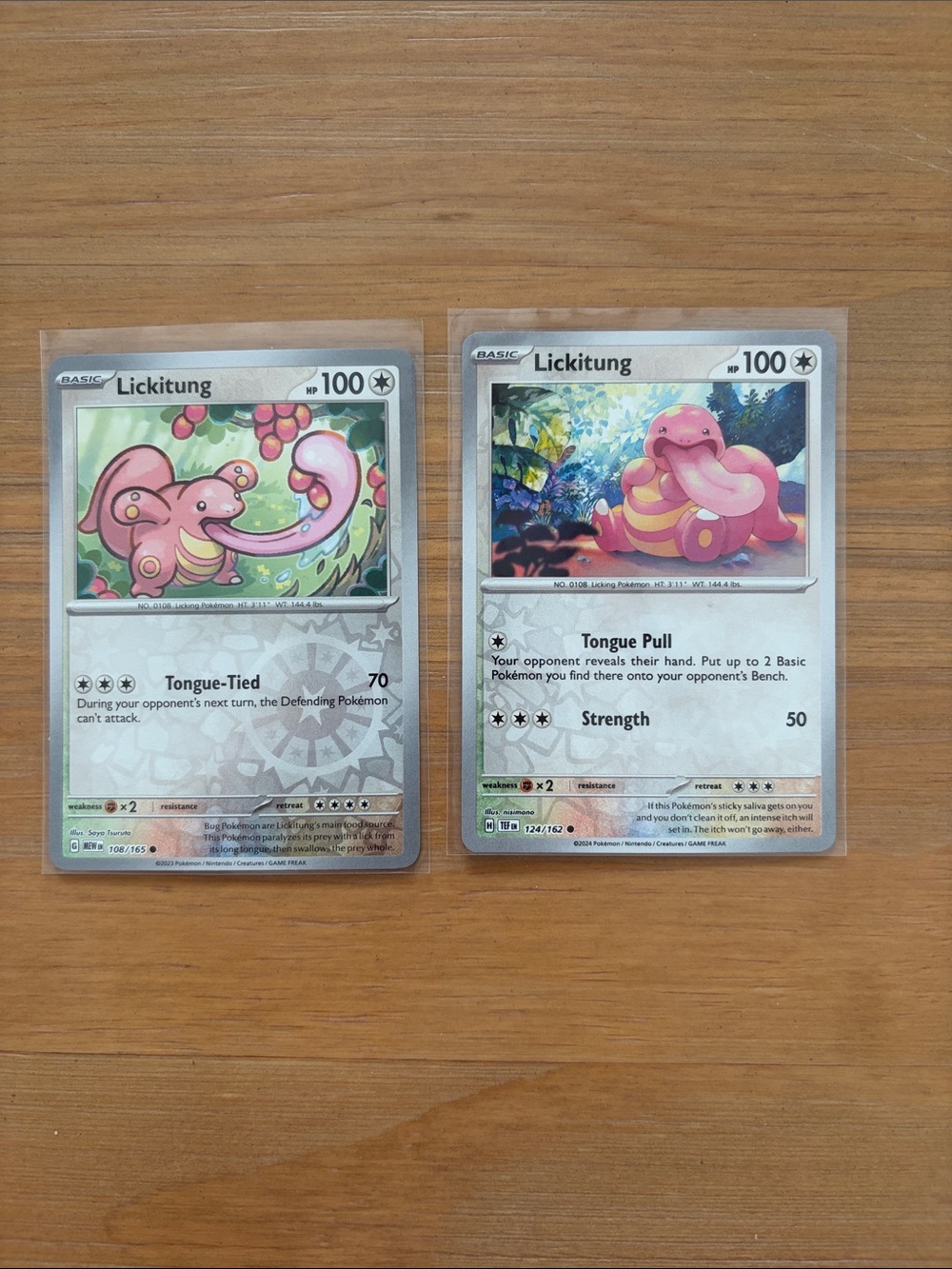 Lickitung Pokémon Card Lot | 2 Cards | Reverse Holo ✨5/$25✨